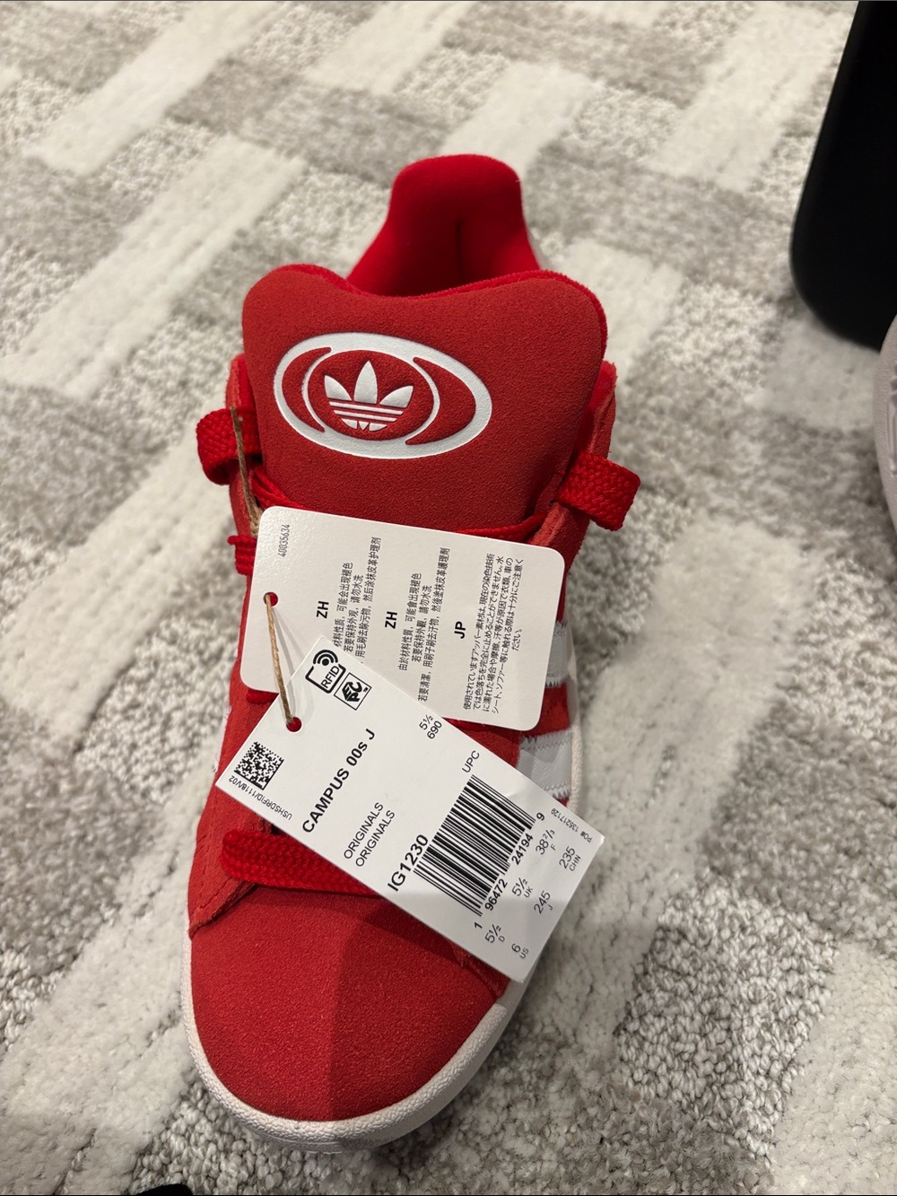 adidas Red Women's Campus Low-Top Sneaker